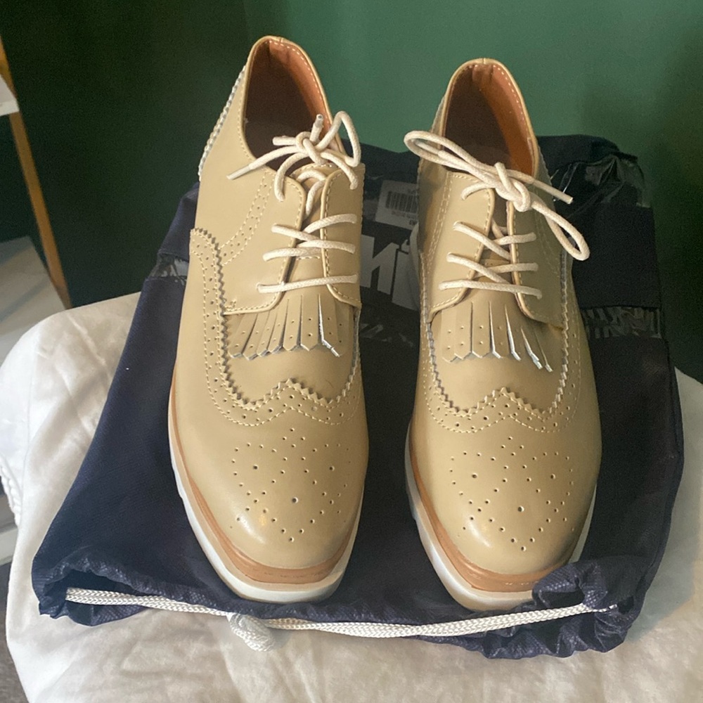 Tan Wedge Loafer